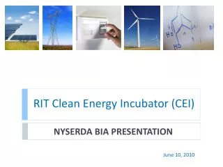 RIT Clean Energy Incubator (CEI)