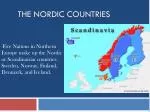 The Nordic Countries - slide 1