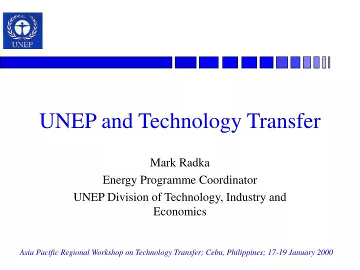 unep and technology transfer