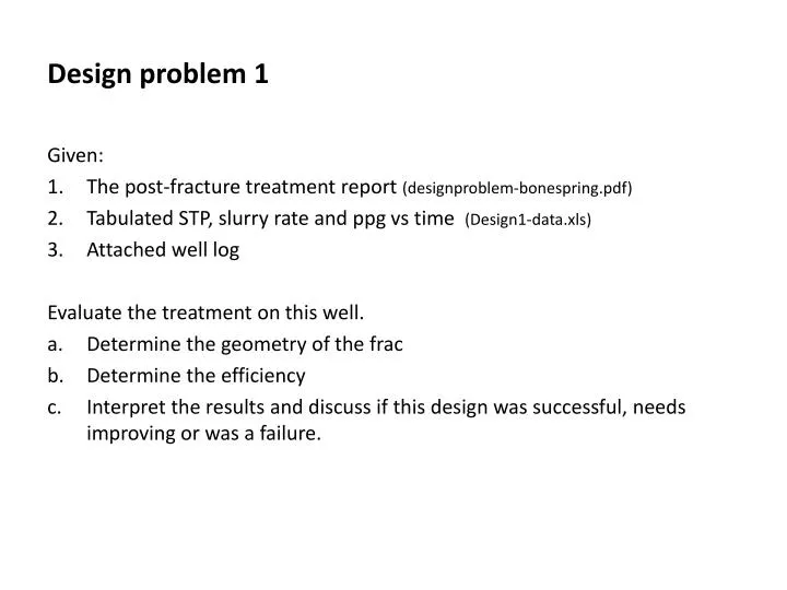 design problem 1