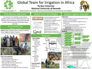 Global Team for Irrigation in Africa