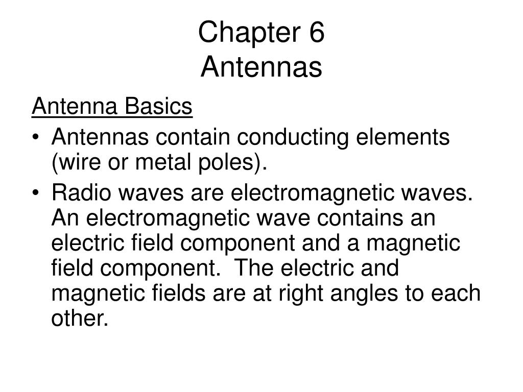 PPT - Chapter 6 Antennas PowerPoint Presentation, free download - ID ...