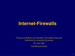internet firewalls