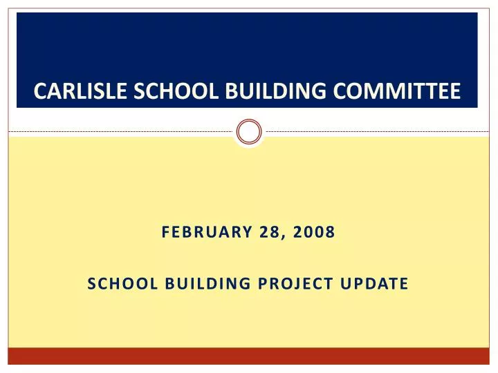 carlisle school building committee