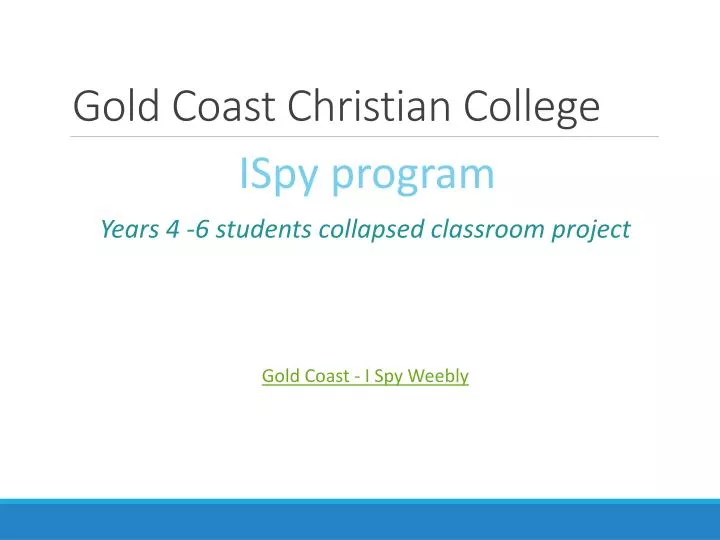 gold coast christian college