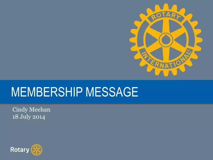 membership message