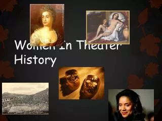 Women In Theater History