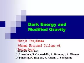 Dark Energy and Modified Gravity