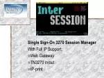 Comprehensive Session Management with Full IP Support for IBM Mainframes - slide 1
