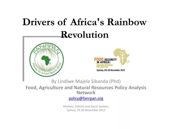 drivers of africa s rainbow revolution