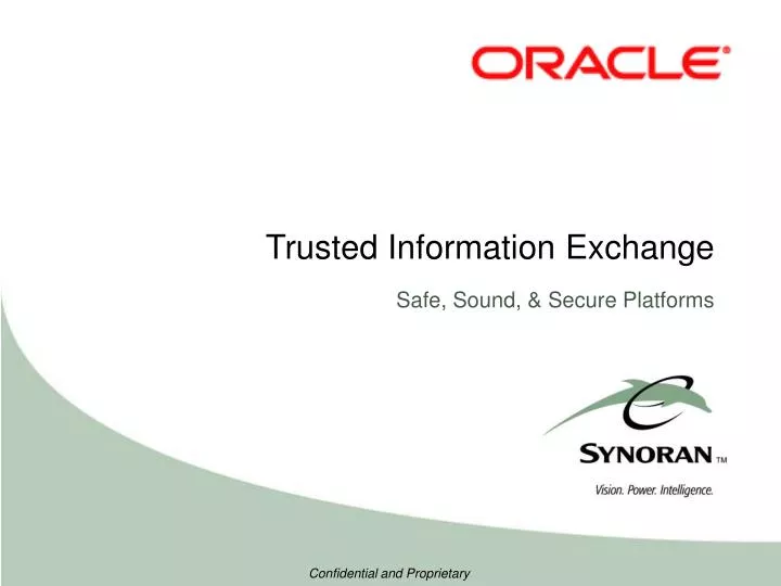 trusted information exchange