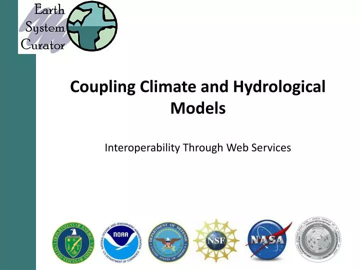 coupling climate and hydrological models interoperability through web services
