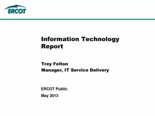 Information Technology Report