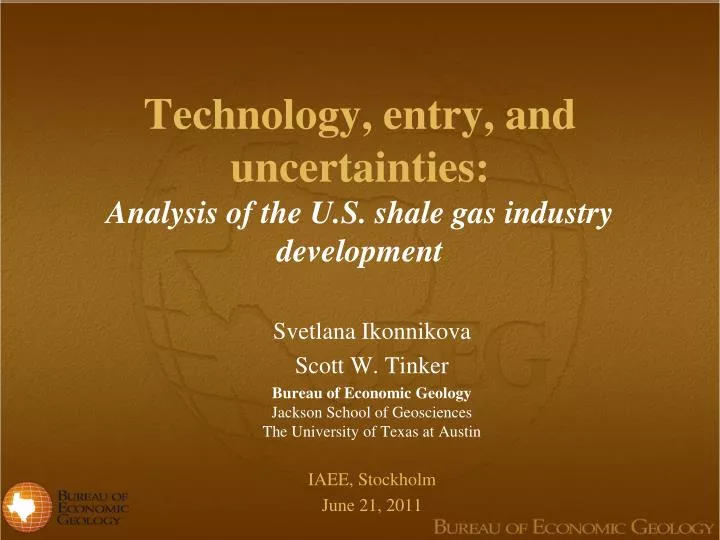 technology entry and uncertainties analysis of the u s shale gas industry development