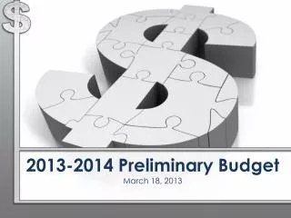2013-2014 Preliminary Budget