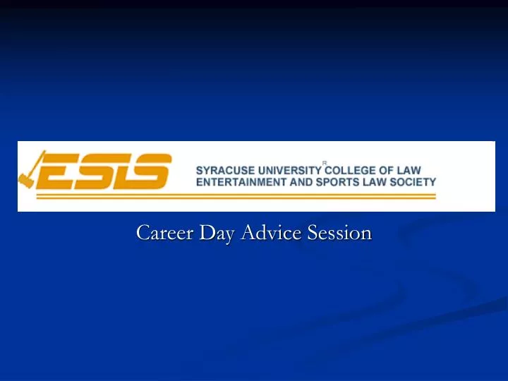 career day advice session