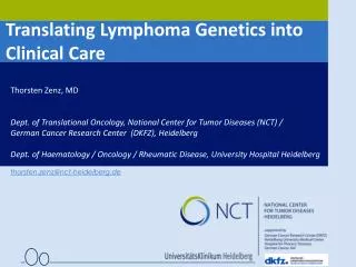 Translating Lymphoma Genetics into Clinical Care