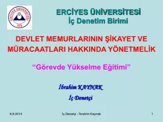 erc yes n vers tes denetim birimi