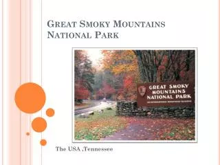 Great Smoky Mountains National Park