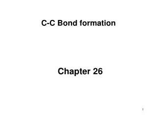 C-C Bond formation