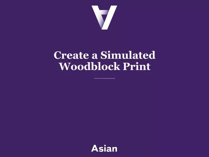 create a simulated woodblock print