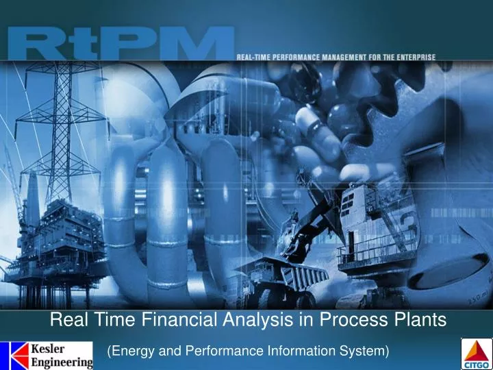 real time financial analysis in process plants