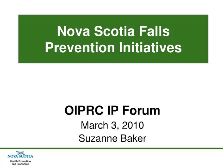 nova scotia falls prevention initiatives