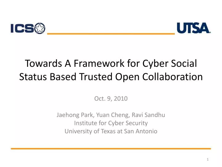 towards a framework for cyber social status based trusted open collaboration