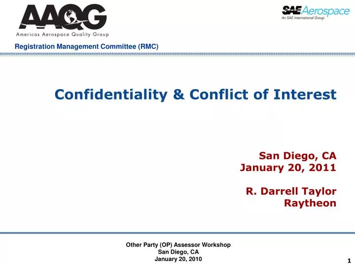 confidentiality conflict of interest