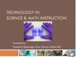 Enhancing Math and Science Education with Technology: Insights and Strategies - slide 1