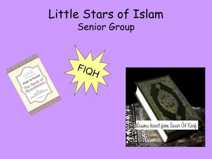 little stars of islam senior group