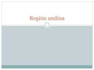 regi n andina