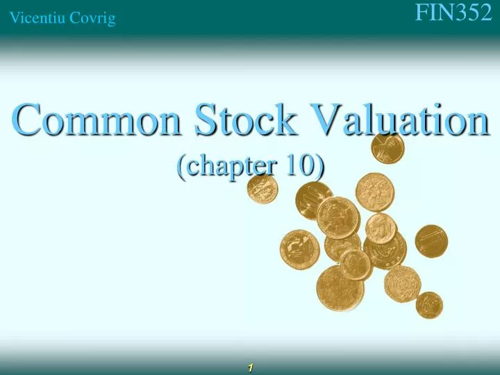 common stock valuation chapter 10