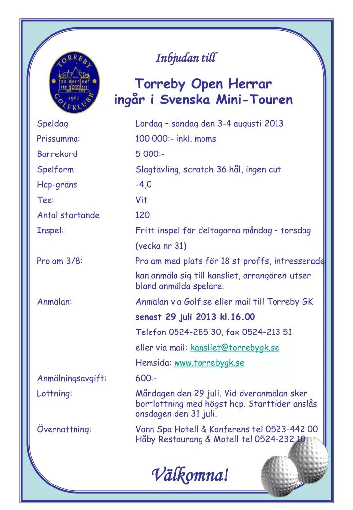 torreby open herrar ing r i svenska mini touren