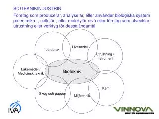 bioteknikindustrin