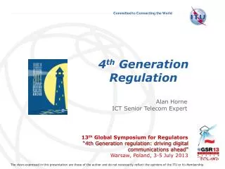 4 th Generation Regulation