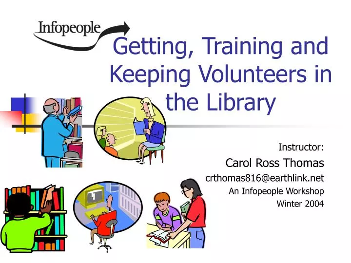 getting training and keeping volunteers in the library