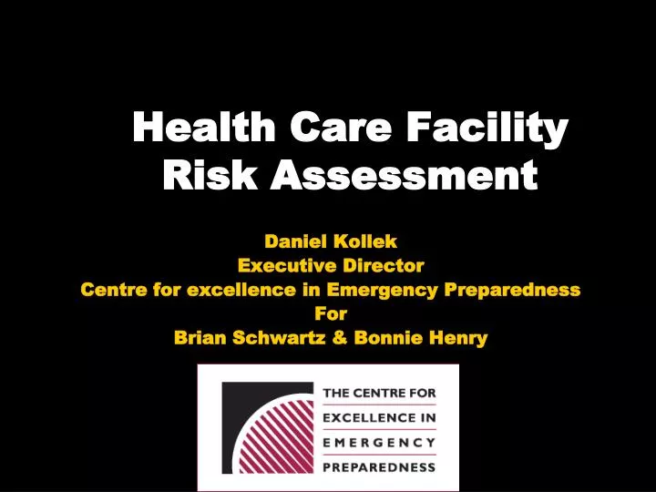 health care facility risk assessment
