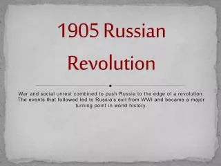 1905 Russian Revolution
