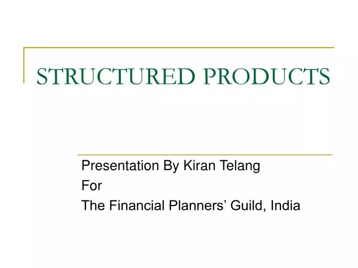 structured products