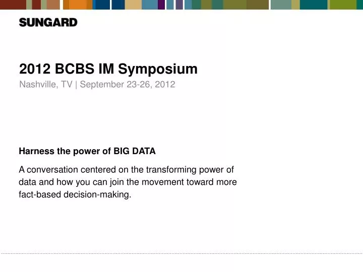 2012 bcbs im symposium