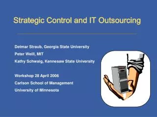 Strategic Control and IT Outsourcing