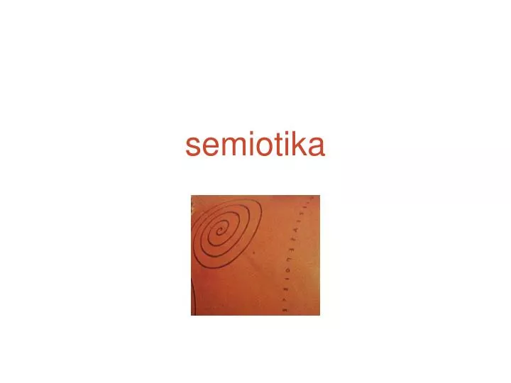 semiotika