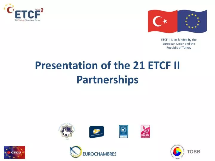 etcf ii is co funded by the european union and the republic of turkey