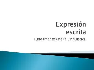 expresi n escrita