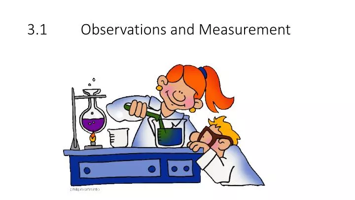3 1 observations and measurement