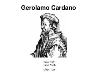 Gerolamo Cardano