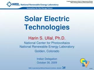 Solar Electric Technologies