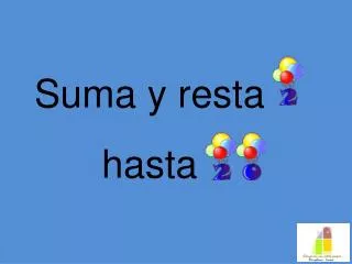 suma y resta hasta