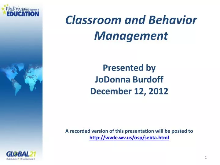 classroom and behavior management